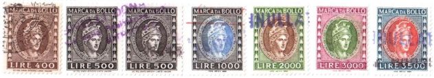 Francobolli, alti valori, marche &amp; segnatasse Italia - Foto 8