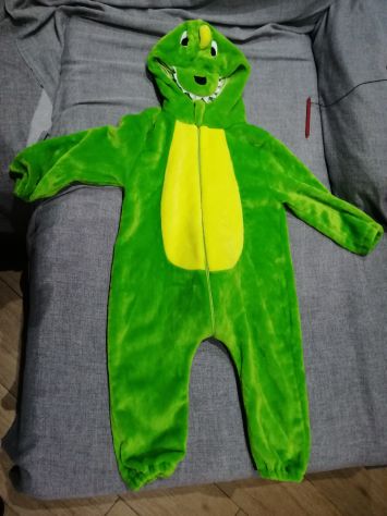 Costume di carnevale da Dinosauro taglia 90-110 cm - Foto 2