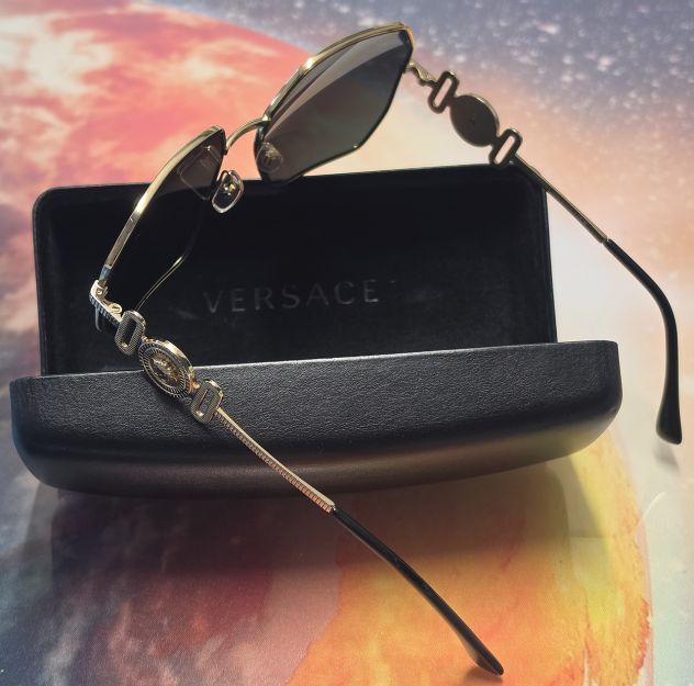 Occhiali da sole Versace Medusa Biggie (modello VE2248 1002/87) originali - Foto 10