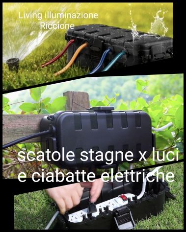Impianto elettrico per esterno luci giardino stagno IP54 - Foto 2