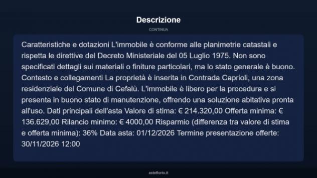 Immobile in asta di 114 m² in vendita a Cefalù - Foto 13