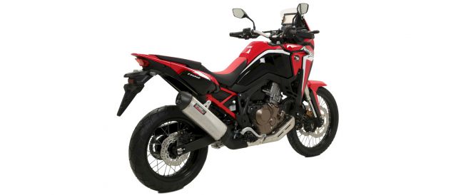 Scarico Akrapovic Honda Crf 1100 Africa Twin racing slip on - Foto 2