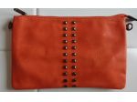 BORSA/POCHETTE ECOPELLE COLOR ARANCIONE