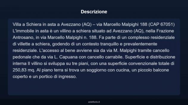 Immobile in asta di 250 m² con più di 5 locali e box auto in vendita a Avezzano - Foto 10