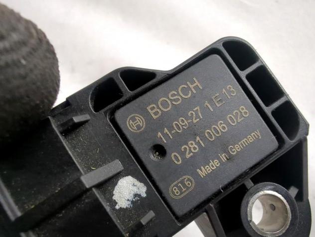0281006028 SENSORE DI PRESSIONE ASPIRAZIONE LANCIA DELTA 1.6 D 88KW 6M 5P (2012) RICAMBIO USATO - Foto 4