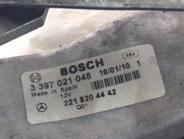 2218204442 MOTORINO ASTA TERGIPARABREZZA LATO DESTRO MERCEDES S400 LUNGA W221 3.5 I 205KW AUT 5P (2010) RICAMBIO USATO 3397021045 - Foto 7