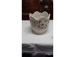 Porta vaso floreale, ceramica - Vintage