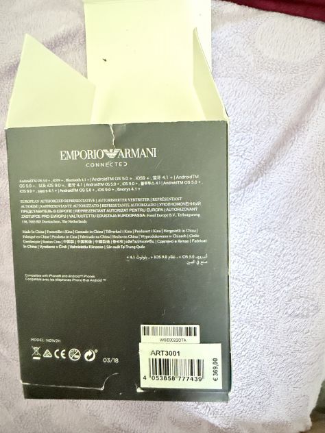Emporio Armani Connected Smartwatch – Nero – Come nuovo - Foto 9