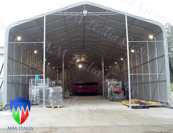 Tendoni Coperture in Pvc Ign.720 Deposito Industriale 8 x 20 x 4,0 mt. - Foto 2