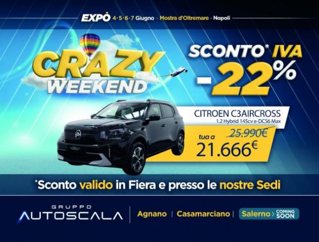 CITROEN C3 Aircross 1.2 Hybrid 145cv e-DCS6 Max rif. 23765531