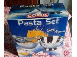 set pasta in metallo 4 pz. con scatola nuovo