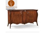 Mobili Classici Credenza Legno 2 Porte Sagomata Intagliata Arte Povera cod 11514