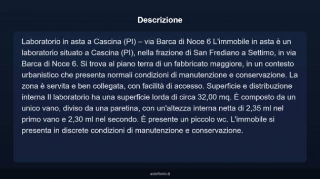 Immobile in asta di 32 m² in vendita a Cascina - Foto 5