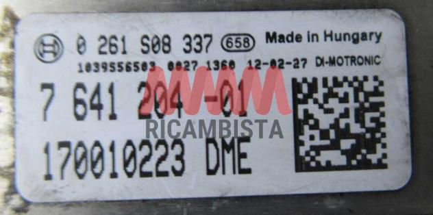 0261S08337 BMW F12 640d centralina motore Bosch - Foto 3