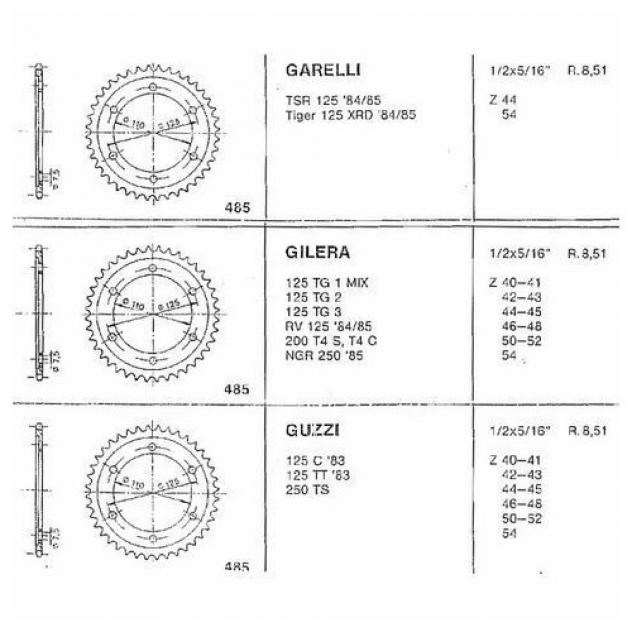 Corona Chiaravalli 50 denti codice 485 - Foto 3