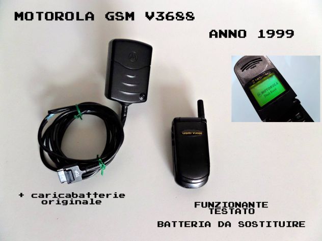 Motorola GSM V 3688 (anno 1999) raro, funzionante
