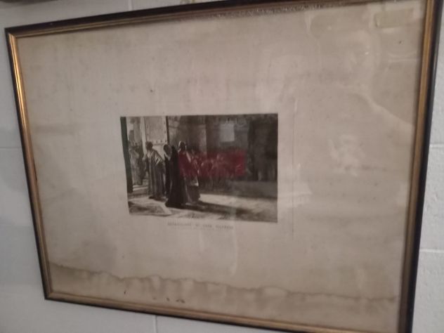 STAMPA CON CORNICE DI ANTIQUARIATO