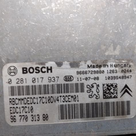 centralina motore BOSCH 0281017937 peugeot 206 1.4 HDI ANNO 2012 - Foto 5