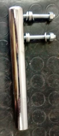 Gambe per mobili, poltrona, ecc. in acciaio cromato forma ovale - Foto 3