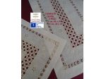 centri lino punto antico ricamo a mano , completo 3 pezzi