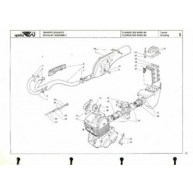 Catalogo ricambi Aprilia Tuareg 350 e 600 Wind - Foto 2