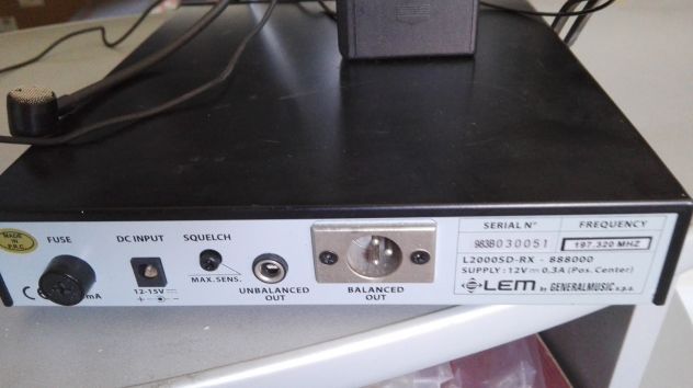 RADIOMICROFONO PROFESSIONALE LEM 2000 SD-RX - Foto 2