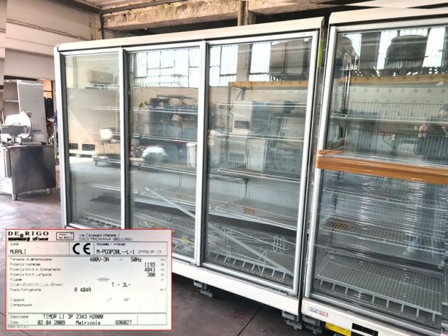 murale freezer vetrato con motore usato - Foto 6