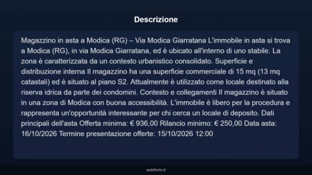 Immobile in asta di 13 m² in vendita a Modica - Foto 3
