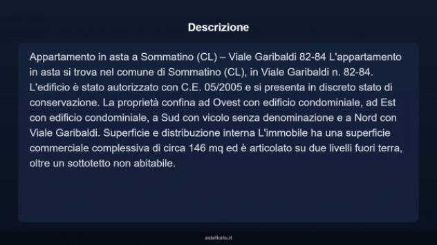 Immobile in asta di 146 m², box auto in vendita a Sommatino - Foto 3