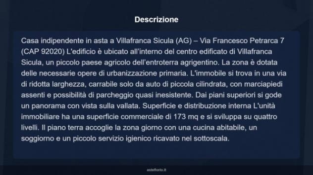 Immobile in asta di 173 m² con più di 5 locali in vendita a Villafranca Sicula - Foto 14