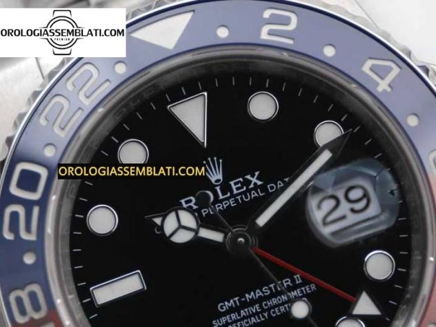 Replica Rolex GMT MASTER II 126710 BLRO 904L SS MIGLIOR EDIZIONE SU BRACCIALE OYSTER 3285 - Foto 3