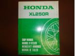 XL250 XL250R manuale officina manutenzione moto honda