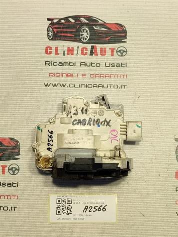 SERRATURA ANTERIORE DESTRA AUDI A3 Serie (8P1) 4F2837016B (0812)