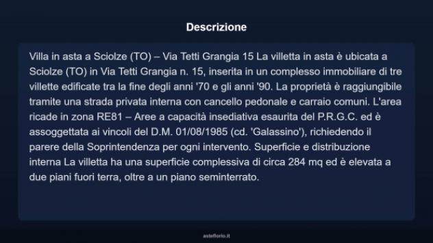 Immobile in asta di 284 m², box auto in vendita a Sciolze - Foto 4