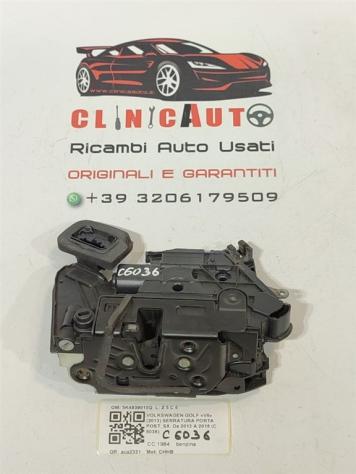 SERRATURA POSTERIORE SINISTRA VOLKSWAGEN Golf 7 Berlina 5K4839015Q CHHB (12) - Foto 3