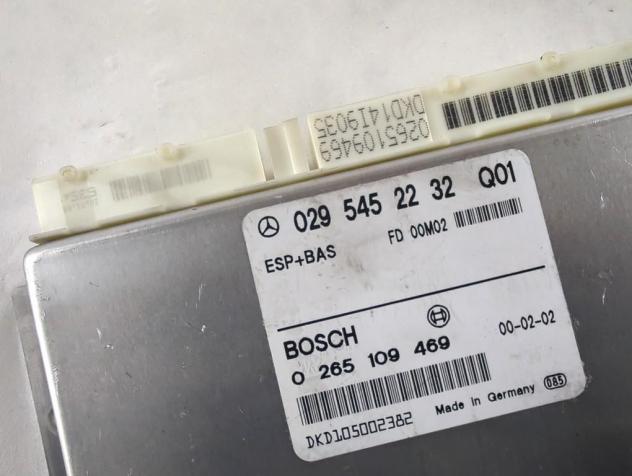 0295452232 CENTRALINA COMFORT MERCEDES CLASSE E 220 W210 2.2 D 105KW 6M 4P (2000) RICAMBIO USATO 0265109469 - Foto 4
