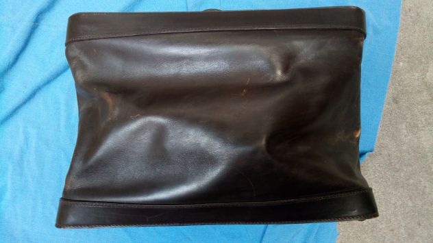 Borsone vintage marca Bocci cm.46x25x34, vera pelle - Foto 3