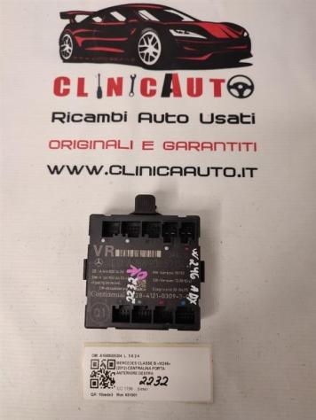 CENTRALINA PORTA DX PASSEGGERO MERCEDES Classe B W246 2° Serie A1669005204 (12)