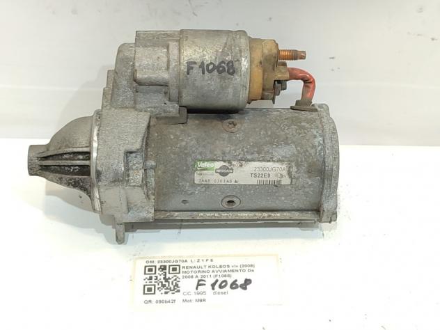 MOTORINO D' AVVIAMENTO RENAULT Koleos 1° Serie 23300JG70A M9R diesel 1995 (08) - Foto 2