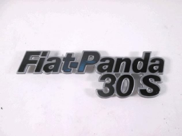 12928 FREGIO LOGO STEMMA SCRITTA "FIAT PANDA 30 S" COFANO PORTELLO POSTERIORE BAULE FIAT PANDA 30 S RICAMBIO NUOVO - Foto 2