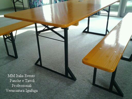 Set Birreria panche e tavoli pieghevoli professionali per sagre e noleggio - Foto 9