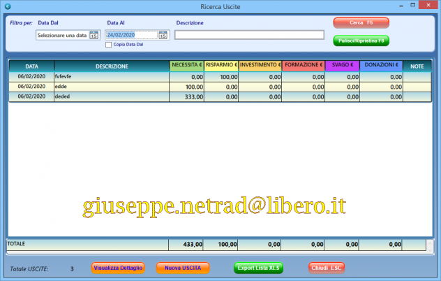 Software gestionale budget personale - Foto 4