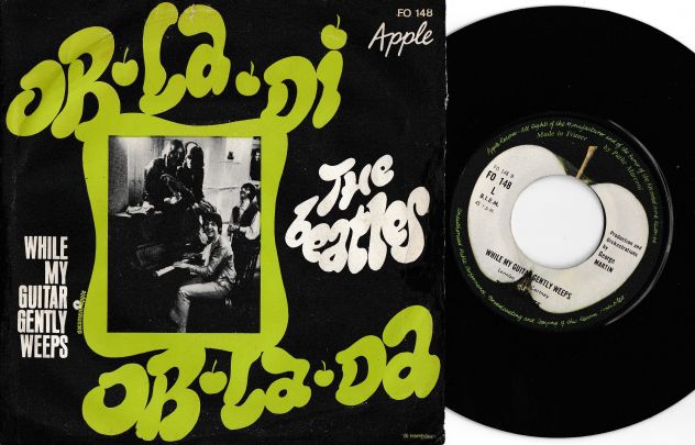 THE BEATLES Ob-la-di Ob-la-da / While My Guitar Gently Weeps 7'' / 45 rpm 1969 - Foto 2