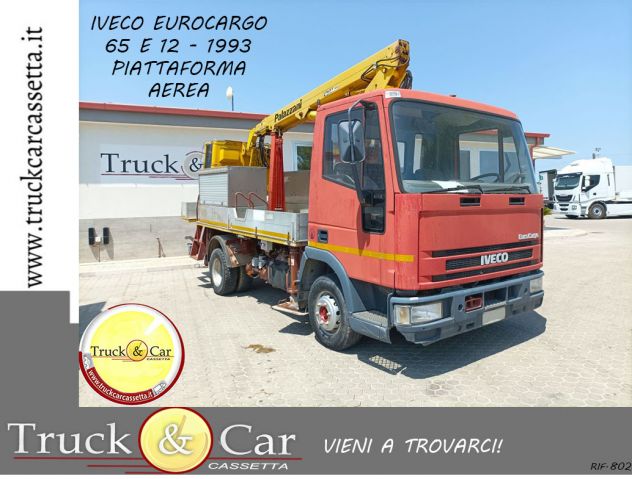 RIF.802 IVECO EUROCARGO 65 E 12 – 1993 – PIATTAFORMA AEREA – GRU PALAZZANI – VEN