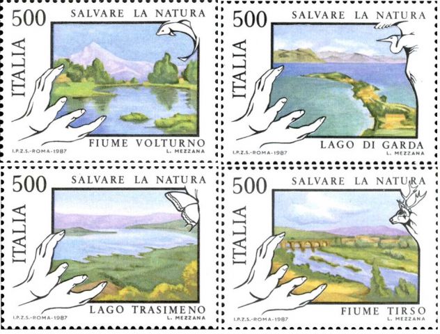 ITALIA francobolli serie: SALVAGUARDIA NATURA - Foto 4
