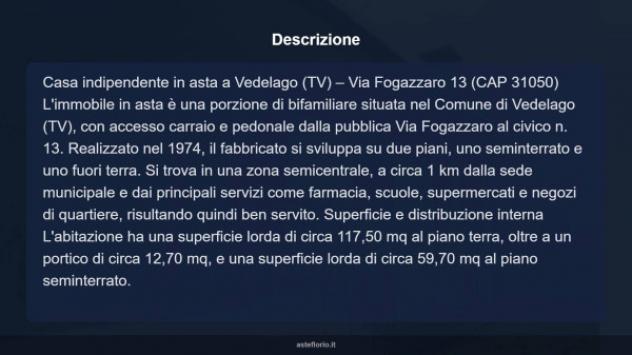 Immobile in asta di 146 m², box auto in vendita a Vedelago - Foto 12