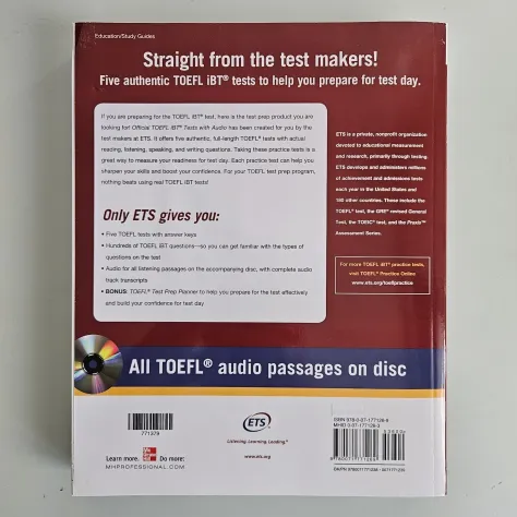 Official TOEFL iBT Tests With Audio - Volume 1 + CD-ROM - ETS - Foto 6