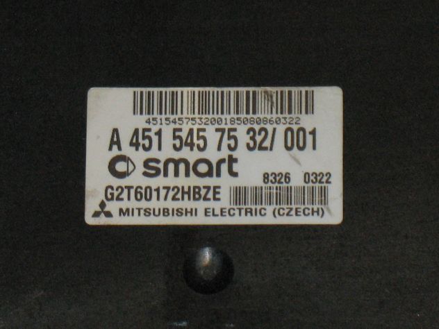 A4515457532 ECU CAMBIO SMART G2T60172HBZE 4515457532 A4515457532001 - Foto 2