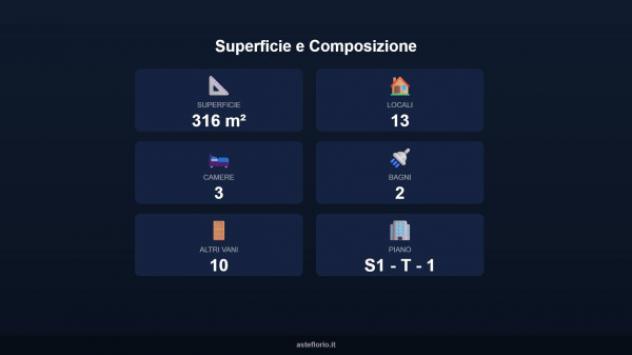 Immobile in asta di 316 m² con più di 5 locali e box auto doppio in vendita a Mezzago - Foto 10