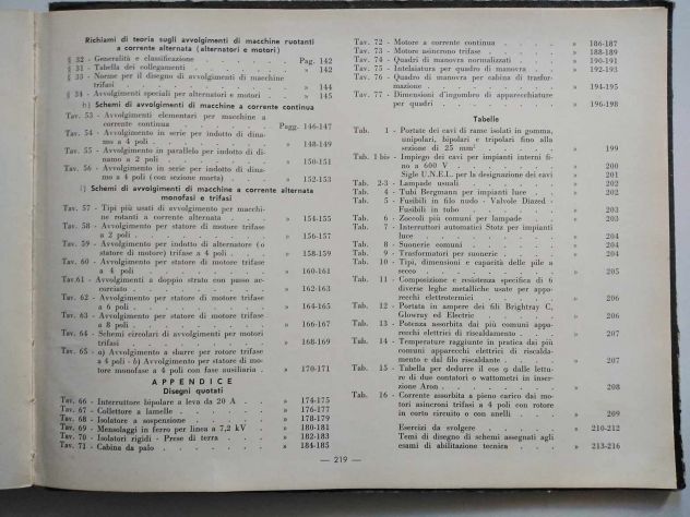 Volume 1963 SCHEMI ELETTRICI impianti illuminazione FILIPPO TIBERIO - Foto 3
